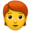 Взрослый: рыжие волосы