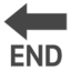 Стрелка «конец»