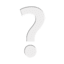 Белый вопросительный знак