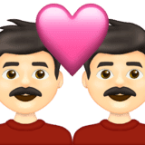 Эмодзи 👨🏻‍❤️‍👨🏻 Emojipedia