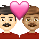 Эмодзи 👨🏻‍❤️‍👨🏽 Emojipedia