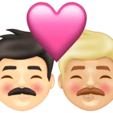 Эмодзи 👨🏻‍❤️‍💋‍👨🏼 Emojipedia