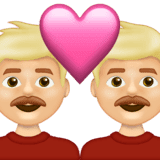 Эмодзи 👨🏼‍❤️‍👨🏼 Emojipedia