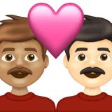 Эмодзи 👨🏽‍❤️‍👨🏻 Emojipedia