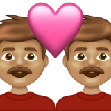 Эмодзи 👨🏽‍❤️‍👨🏽 Emojipedia