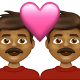 Эмодзи 👨🏾‍❤️‍👨🏾 Emojipedia