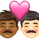 Эмодзи 👨🏾‍❤️‍💋‍👨🏻 Emojipedia