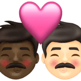Эмодзи 👨🏿‍❤️‍💋‍👨🏻 Emojipedia