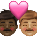 Эмодзи 👨🏿‍❤️‍💋‍👨🏽 Emojipedia