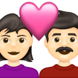 Эмодзи 👩🏻‍❤️‍👨🏻 Emojipedia
