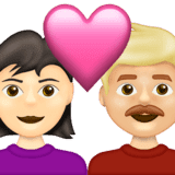 Эмодзи 👩🏻‍❤️‍👨🏼 Emojipedia