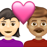 Эмодзи 👩🏻‍❤️‍👨🏽 Emojipedia