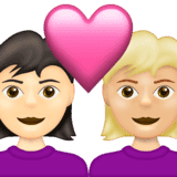 Эмодзи 👩🏻‍❤️‍👩🏼 Emojipedia