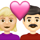 Эмодзи 👩🏼‍❤️‍👨🏻 Emojipedia
