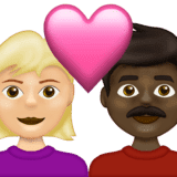 Эмодзи 👩🏼‍❤️‍👨🏿 Emojipedia