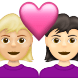 Эмодзи 👩🏼‍❤️‍👩🏻 Emojipedia