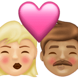 Эмодзи 👩🏼‍❤️‍💋‍👨🏽 Emojipedia