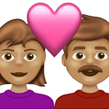 Эмодзи 👩🏽‍❤️‍👨🏽 Emojipedia
