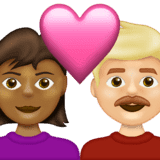 Эмодзи 👩🏾‍❤️‍👨🏼 Emojipedia