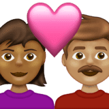Эмодзи 👩🏾‍❤️‍👨🏽 Emojipedia