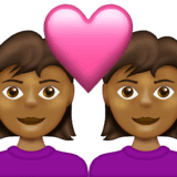 Эмодзи 👩🏾‍❤️‍👩🏾 Emojipedia