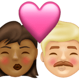 Эмодзи 👩🏾‍❤️‍💋‍👨🏼 Emojipedia