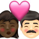 Эмодзи 👩🏿‍❤️‍💋‍👨🏻 Emojipedia
