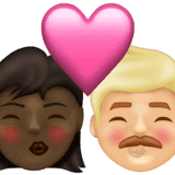 Эмодзи 👩🏿‍❤️‍💋‍👨🏼 Emojipedia