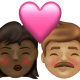 Эмодзи 👩🏿‍❤️‍💋‍👨🏽 Emojipedia