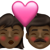 Эмодзи 👩🏿‍❤️‍💋‍👨🏿 Emojipedia
