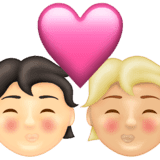 Эмодзи 🧑🏻‍❤️‍💋‍🧑🏼 Emojipedia