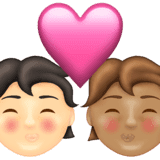 Эмодзи 🧑🏻‍❤️‍💋‍🧑🏽 Emojipedia