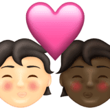 Эмодзи 🧑🏻‍❤️‍💋‍🧑🏿 Emojipedia