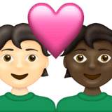 Эмодзи 🧑🏻‍❤️‍🧑🏿 Emojipedia