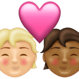 Эмодзи 🧑🏼‍❤️‍💋‍🧑🏾 Emojipedia