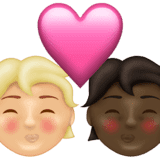 Эмодзи 🧑🏼‍❤️‍💋‍🧑🏿 Emojipedia