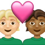 Эмодзи 🧑🏼‍❤️‍🧑🏾 Emojipedia