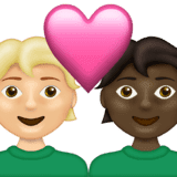 Эмодзи 🧑🏼‍❤️‍🧑🏿 Emojipedia