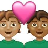 Эмодзи 🧑🏽‍❤️‍🧑🏾 Emojipedia