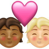 Эмодзи 🧑🏾‍❤️‍💋‍🧑🏼 Emojipedia