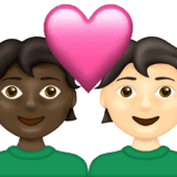Эмодзи 🧑🏿‍❤️‍🧑🏻 Emojipedia