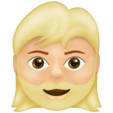 Эмодзи 🧔🏼‍♀️ Emojipedia
