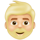Эмодзи 🧔🏼‍♂️ Emojipedia
