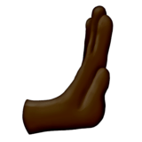 Эмодзи 🫸🏿 Emojipedia