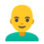 Эмодзи 👨‍🦲 Google