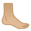 Эмодзи 🦶🏼 Google