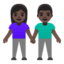 Эмодзи 👫🏿 Google