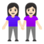 Эмодзи 👭🏻 Google