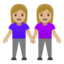 Эмодзи 👭🏼 Google