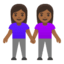 Эмодзи 👭🏾 Google